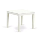 Ensemble de salle à manger vintage 3 pièces - Table de cuisine et 2 chaises Parsons - Fini blanc lin