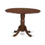 Ensemble de salle à manger rond - Table de cuisine de 42 pouces avec 2 chaises - Finition blanc lin