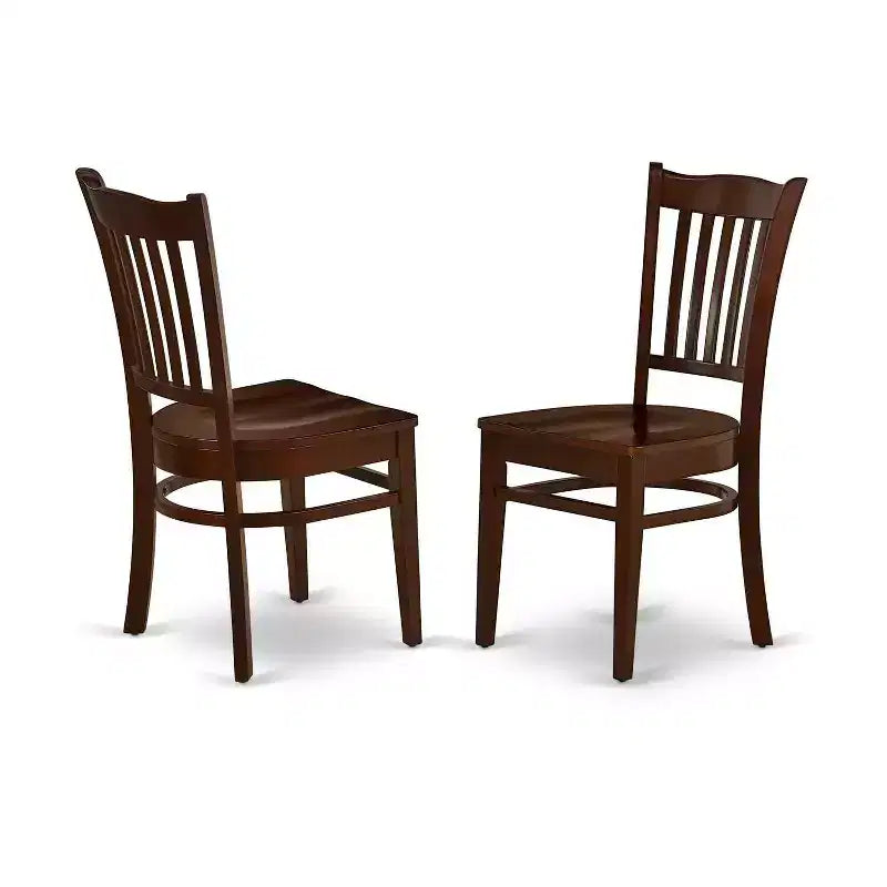 Ensemble de salle à manger rond - Table de cuisine de 42 pouces avec 2 chaises - Finition blanc lin