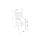 Ensemble petite table de cuisine - Table ronde à abattants et chaises de dînette - Meuble de salle à manger compact
