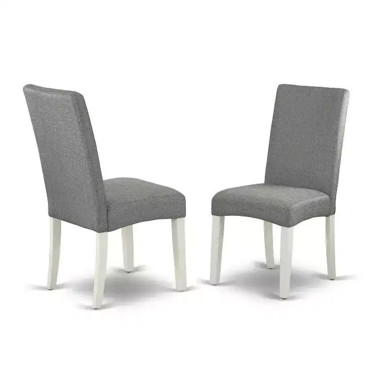 Table à manger 5 pièces rectangulaire avec plateau en bois massif finition chêne naturel et 4 chaises avec
