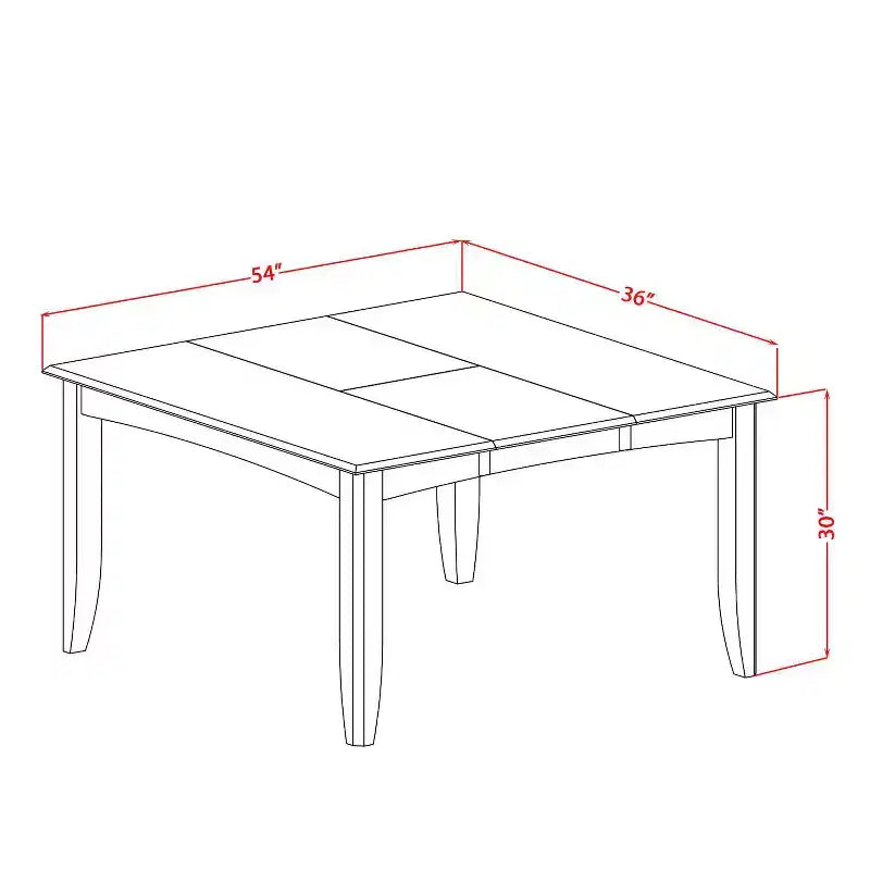 Ensemble de salle à manger 9 pièces - Table carrée avec rallonge papillon et 8 chaises - 137x137 cm