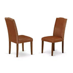 Ensemble de table de cuisine ronde - Table d'artisan côtier 3 pièces avec 2 chaises - Table à manger de 42 pouces