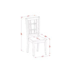 Ensemble de salle à manger rétro 3 pièces - Table ronde et 2 chaises en lin - Table de cuisine de 107 cm