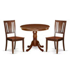 Round Dining Table Set - 36 Inch Table with 2 Chairs - Kitchen Dinette Set