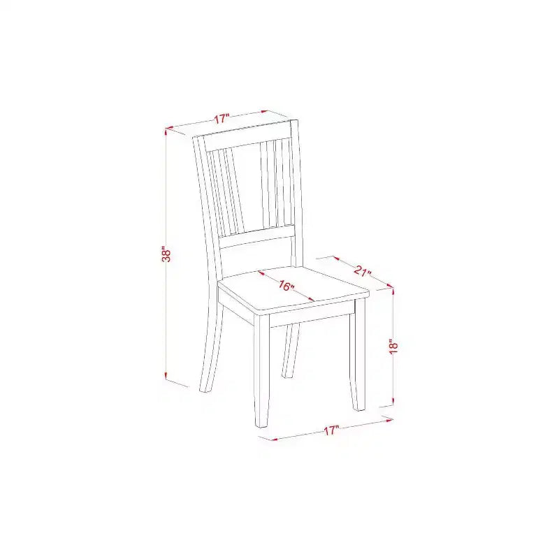 Ensemble table à manger ronde - Table de 36 pouces avec 2 chaises - Ensemble dînette de cuisine