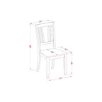 Ensemble table à manger ronde - Table de 36 pouces avec 2 chaises - Ensemble dînette de cuisine