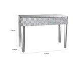 Console Royal Hampton à motif carreaux de forme rectangulaire, transparente