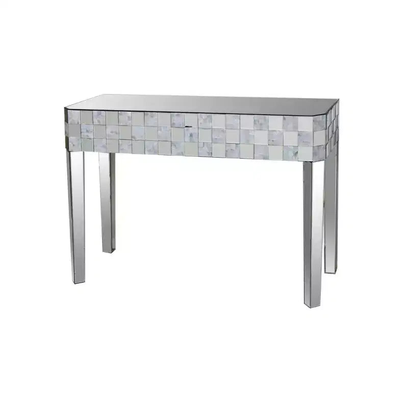 Console Royal Hampton à motif carreaux de forme rectangulaire, transparente