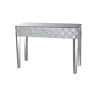 Console Royal Hampton à motif carreaux de forme rectangulaire, transparente