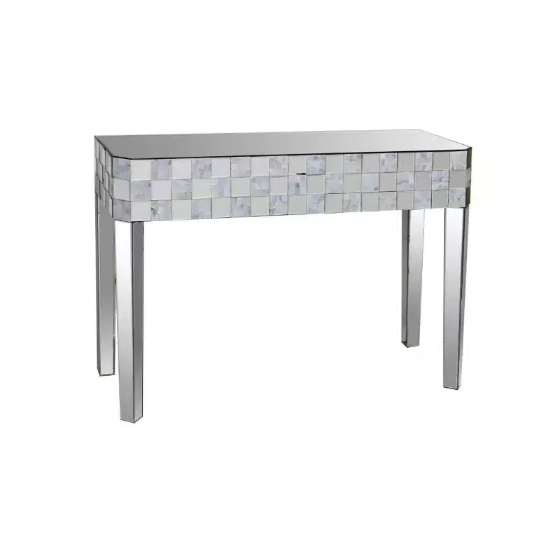 Console Royal Hampton à motif carreaux de forme rectangulaire, transparente