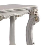 Console de canapé Royal Hampton de 58 pouces, pieds roulés classiques, or brossé, étagère