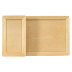 Table basse à 2 niveaux avec tiroir en rotin, table centrale carrée en bois avec étagère de rangement et 2 plateaux pour le salon