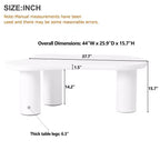 Table Basse en Forme de Nuage 37W avec 3 Pieds, Table Basse Unique, Table Basse Abstraite Irrégulière, Table Basse pour Salon - Panipeachy