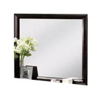Miroir de courtoisie de commode Royal Hampton, cadre en bois massif noir moderne de 40 pouces