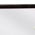 Miroir de courtoisie de commode Royal Hampton, cadre en bois massif noir moderne de 40 pouces