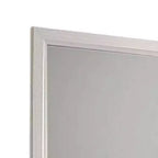 Miroir de courtoisie Royal Hampton, cadre en bois blanc de style moderne de 39 pouces