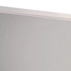 Miroir de courtoisie Royal Hampton, cadre en bois blanc de style moderne de 39 pouces