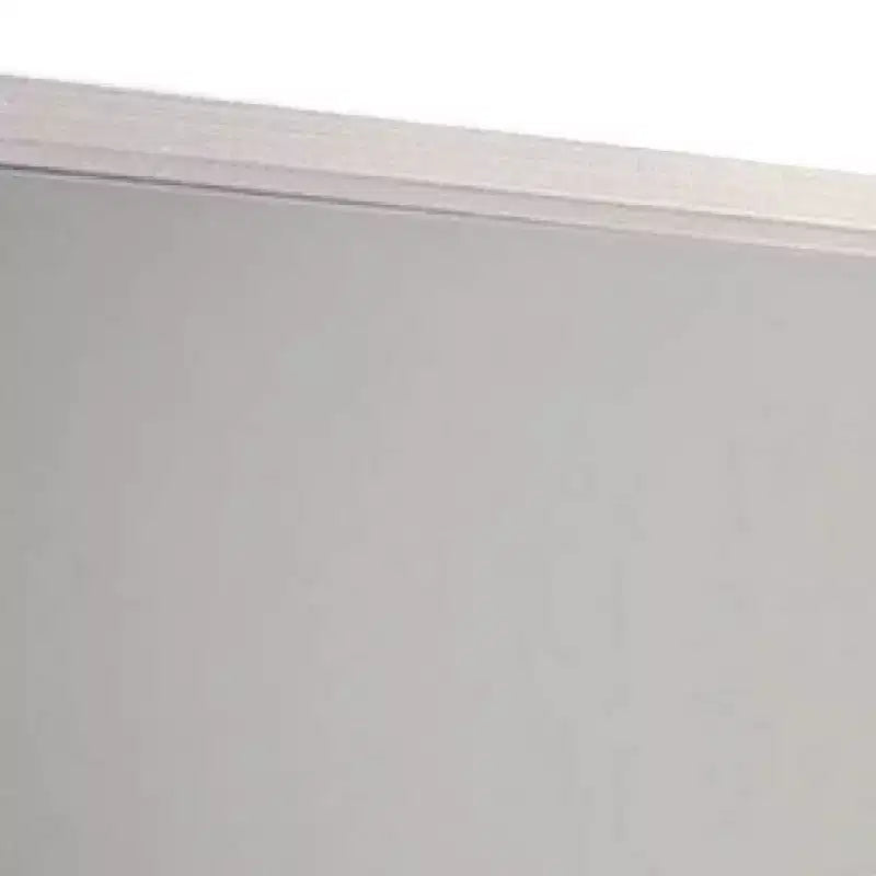 Miroir de courtoisie Royal Hampton, cadre en bois blanc de style moderne de 39 pouces