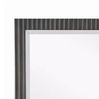 Miroir de commode Royal Hampton, bois marron expresso, cadre rectangulaire élégant 36x42