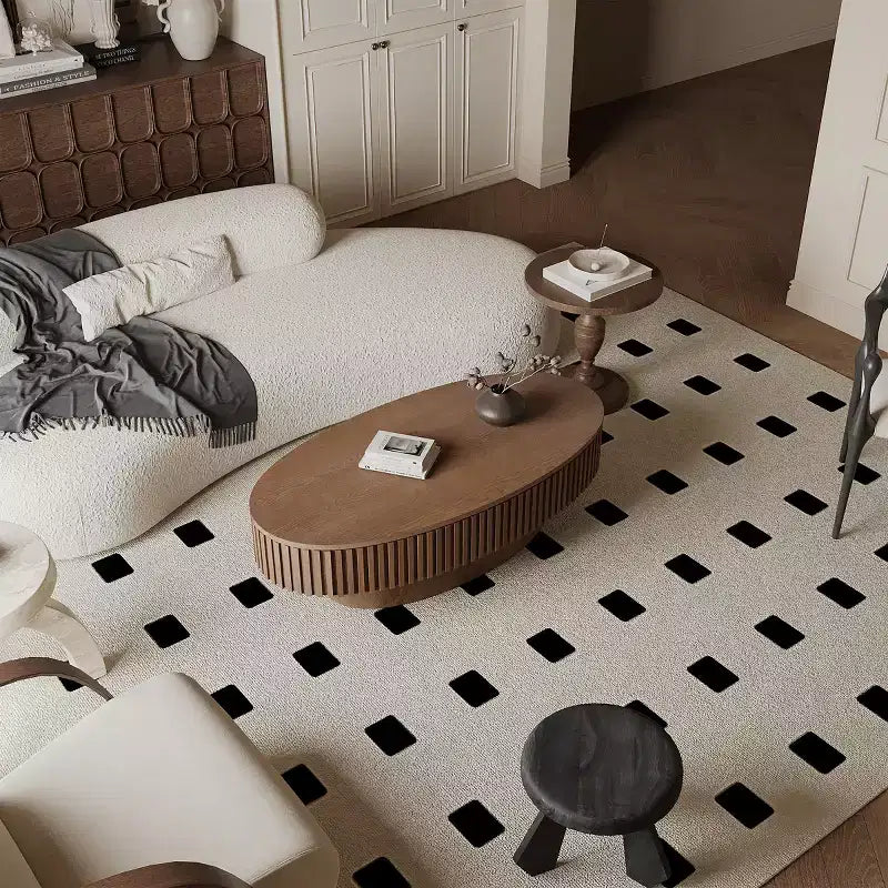 Table basse ovale moderne de 47 pouces avec rangement, table d'appoint avec plateau amovible pour salon ou appartement - Panipeachy