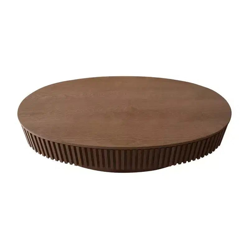 Table basse ovale moderne de 47 pouces avec rangement, table d'appoint avec plateau amovible pour salon ou appartement - Panipeachy