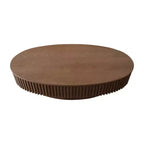 Table basse ovale moderne de 47 pouces avec rangement, table d'appoint avec plateau amovible pour salon ou appartement - Panipeachy