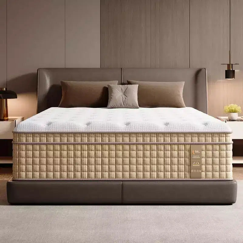 Matelas hybride Whisen 14 Queen, matelas à isolation de mouvement, matelas en mousse à mémoire de forme, ressorts ensachés