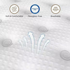 Matelas hybride Whisen 14 Queen, matelas à isolation de mouvement, matelas en mousse à mémoire de forme, ressorts ensachés