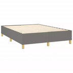 Cadre de lit Tissu gris foncé (100 % polyester), contreplaqué, bois composite