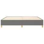 Cadre de lit Tissu gris foncé (100 % polyester), contreplaqué, bois composite