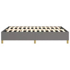 Cadre de lit Tissu gris foncé (100 % polyester), contreplaqué, bois composite
