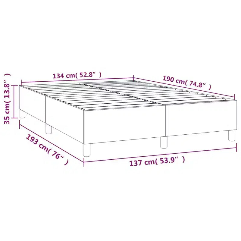 Cadre de lit Tissu gris foncé (100 % polyester), contreplaqué, bois composite