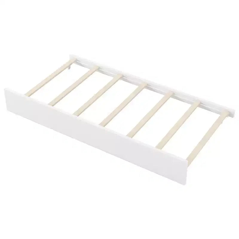 Lit de repos et cadre de lit simple Whisen en bois avec étagères de rangement, dossier rembourré et lit gigogne