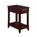 Table Royal Hampton avec 1 tiroir et étagère inférieure, marron