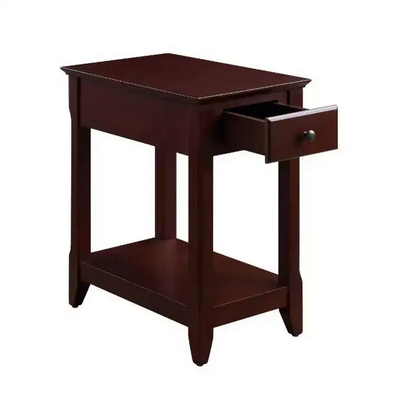 Table Royal Hampton avec 1 tiroir et étagère inférieure, marron