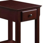 Table Royal Hampton avec 1 tiroir et étagère inférieure, marron