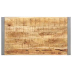 vidaXL Table basse gris bois de manguier brut Table basse durable de taille moyenne
