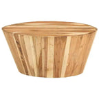 vidaXL Table basse ronde Table d'appoint de salon Table d'appoint de canapé en bois massif - 25,6 x 12,2 cm en bois d'acacia massif