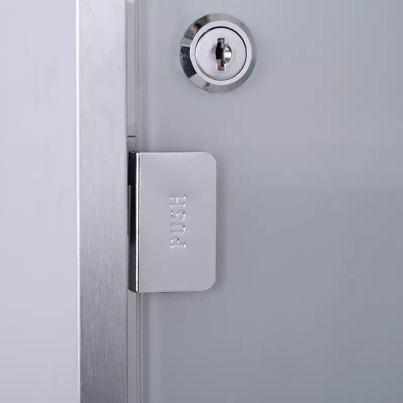 Armoire à pharmacie verrouillable 12 x 20, boîte murale médicale en acier inoxydable à 3 niveaux avec 2 clés et étagères pour salle de bain