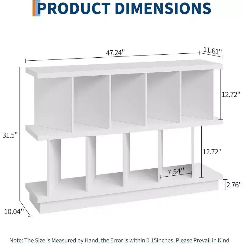 Étagère de rangement à 8 cubes, bibliothèque en noyer avec 10 panneaux arrière amovibles, étagère de présentation ouverte pour salon, chambre, montage facile