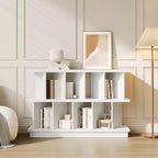 Étagère de rangement à 8 cubes, bibliothèque en noyer avec 10 panneaux arrière amovibles, étagère de présentation ouverte pour salon, chambre, montage facile
