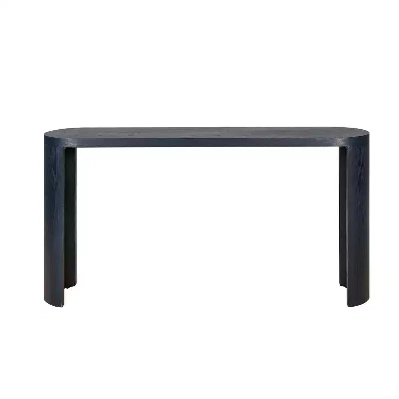 Console de couloir moderne de 60 po, table de couloir à plateau épais avec pieds incurvés réversibles pour salon ou hall d'entrée - Panipeachy