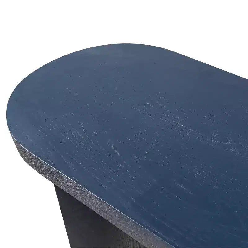 Console de couloir moderne de 60 po, table de couloir à plateau épais avec pieds incurvés réversibles pour salon ou hall d'entrée - Panipeachy