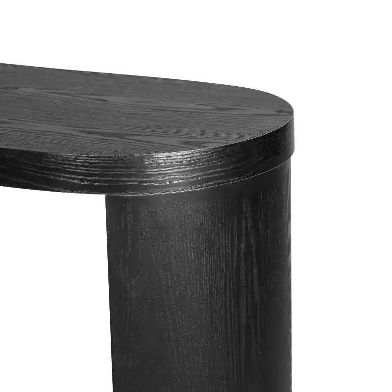Console de couloir moderne de 60 po, table de couloir à plateau épais avec pieds incurvés réversibles pour salon ou hall d'entrée - Panipeachy