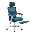 Fauteuil de bureau ergonomique TUYOHW avec repose-pieds, chaise de bureau en maille à dossier haut avec appui-tête réglable et support lombaire pour le bureau à domicile, capacité de 125 kg