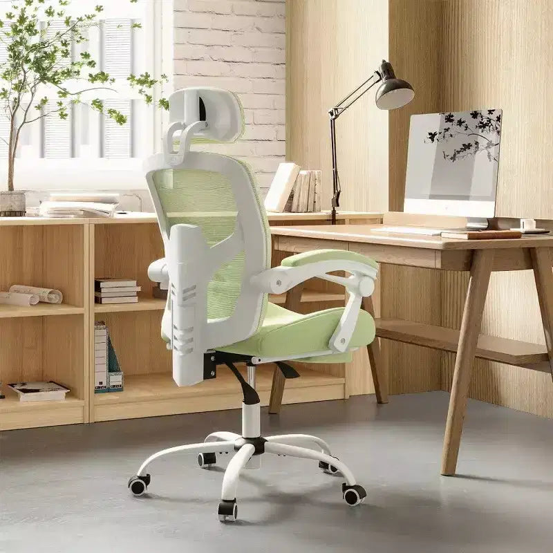 Fauteuil de bureau ergonomique TUYOHW avec repose-pieds, chaise de bureau en maille à dossier haut avec appui-tête réglable et support lombaire pour le bureau à domicile, capacité de 125 kg