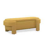 Banc de rangement capitonné en lin avec grand compartiment caché, siège confortable en mousse pour chambre à coucher, salon