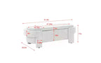 Banc de rangement capitonné en lin avec grand compartiment caché, siège confortable en mousse pour chambre à coucher, salon