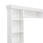 Meuble TV mural avec bibliothèque pour téléviseur 70", console multimédia avec pont, meuble TV avec étagère réglable